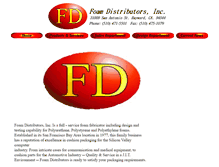 Tablet Screenshot of foamdist.com